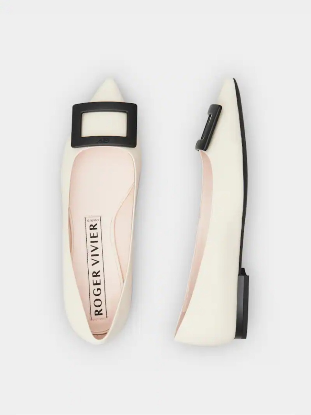 {Roger Vivier} Gommettine Leather Ballerina Shoe